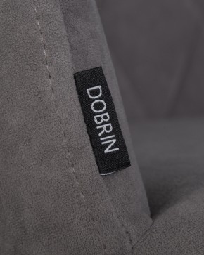 Стул обеденный DOBRIN ROBY, ЭМАЛЬ ЧЕРНЫЙ МУАР велюр Catania Stone в Североуральске - severouralsk.ok-mebel.com | фото 7