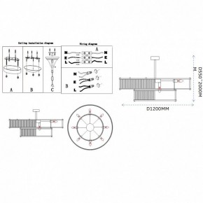 Светильник на штанге Imperiumloft RH Marais Round Chandelier 40,2668 в Североуральске - severouralsk.ok-mebel.com | фото 11
