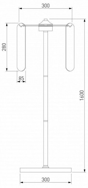 Торшер Eurosvet Claire 01171/3 золото в Североуральске - severouralsk.ok-mebel.com | фото 3