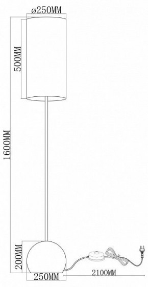 Торшер Moderli Flint V11590-1F в Североуральске - severouralsk.ok-mebel.com | фото 2
