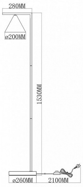 Торшер Moderli Omaha V11592-1F в Североуральске - severouralsk.ok-mebel.com | фото 6