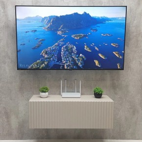 Тумба подвесная под ТВ LINES MTV3-MA 900 Бежевый (Леда-М 10.1.5) в Североуральске - severouralsk.ok-mebel.com | фото 3