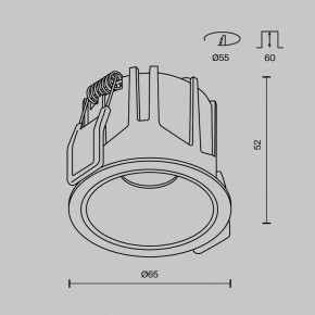 Встраиваемый светильник Maytoni Alfa LED DL043-01-10W2.7K-RD-B в Североуральске - severouralsk.ok-mebel.com | фото 11