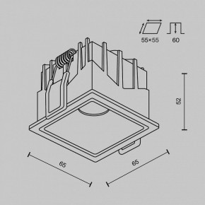 Встраиваемый светильник Maytoni Alfa LED DL043-01-10W3K-SQ-W-1 в Североуральске - severouralsk.ok-mebel.com | фото 8