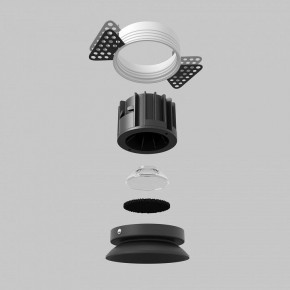 Встраиваемый светильник Maytoni Round DL058-12W2.7K-TRS-B в Североуральске - severouralsk.ok-mebel.com | фото 5