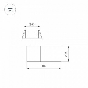 Встраиваемый светильник на штанге Arlight LGD-ARTEMIS-BUILT-FLAP-R55-12W 051797 в Североуральске - severouralsk.ok-mebel.com | фото 3