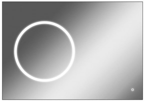 Зеркало Eclipse 100 black с подсветкой Sansa (SE1032Z) в Североуральске - severouralsk.ok-mebel.com | фото